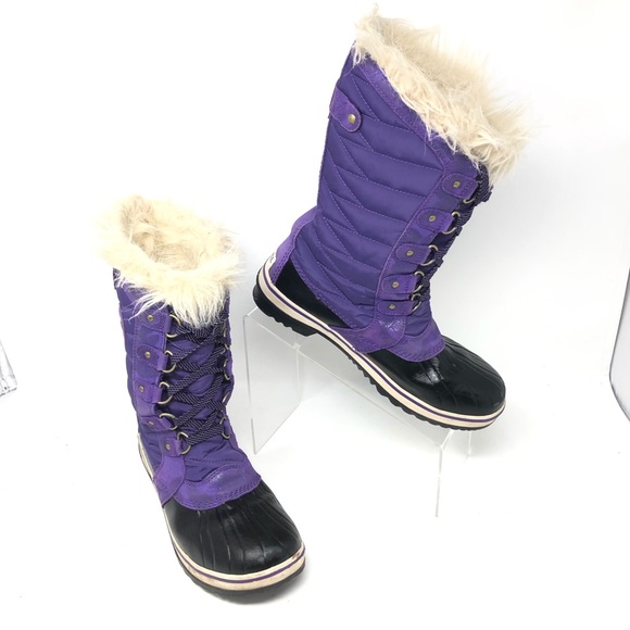 SOREL Torino Boot Purple Black Winter Size